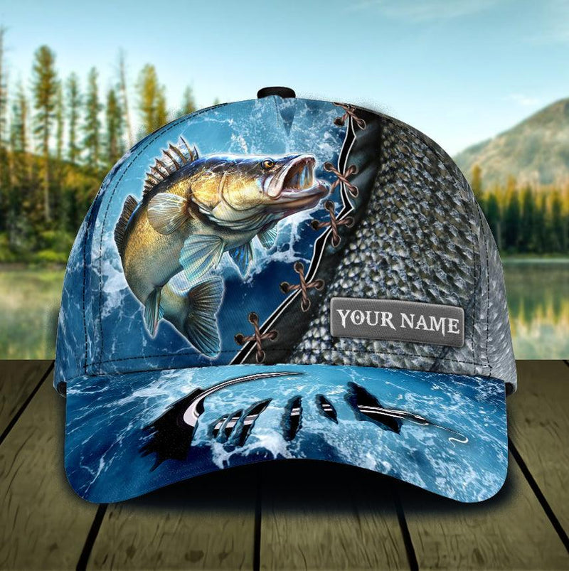 Fishing Water Detail - Personalized Classic Cap - Gift For Fishing Lovers, Dad, Grandpa, Husband