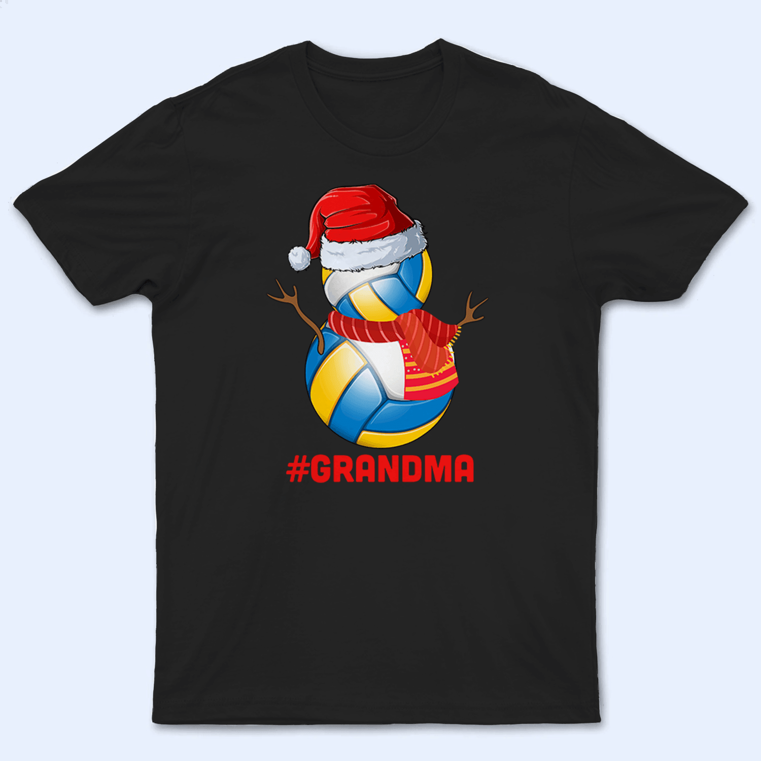 Funny Christmas Balls Santa Snowman - Personalized Custom T Shirt - Birthday, Loving, Funny Gift for Grandma/Nana/Mimi, Mom, Wife, Grandparent - Suzitee Store