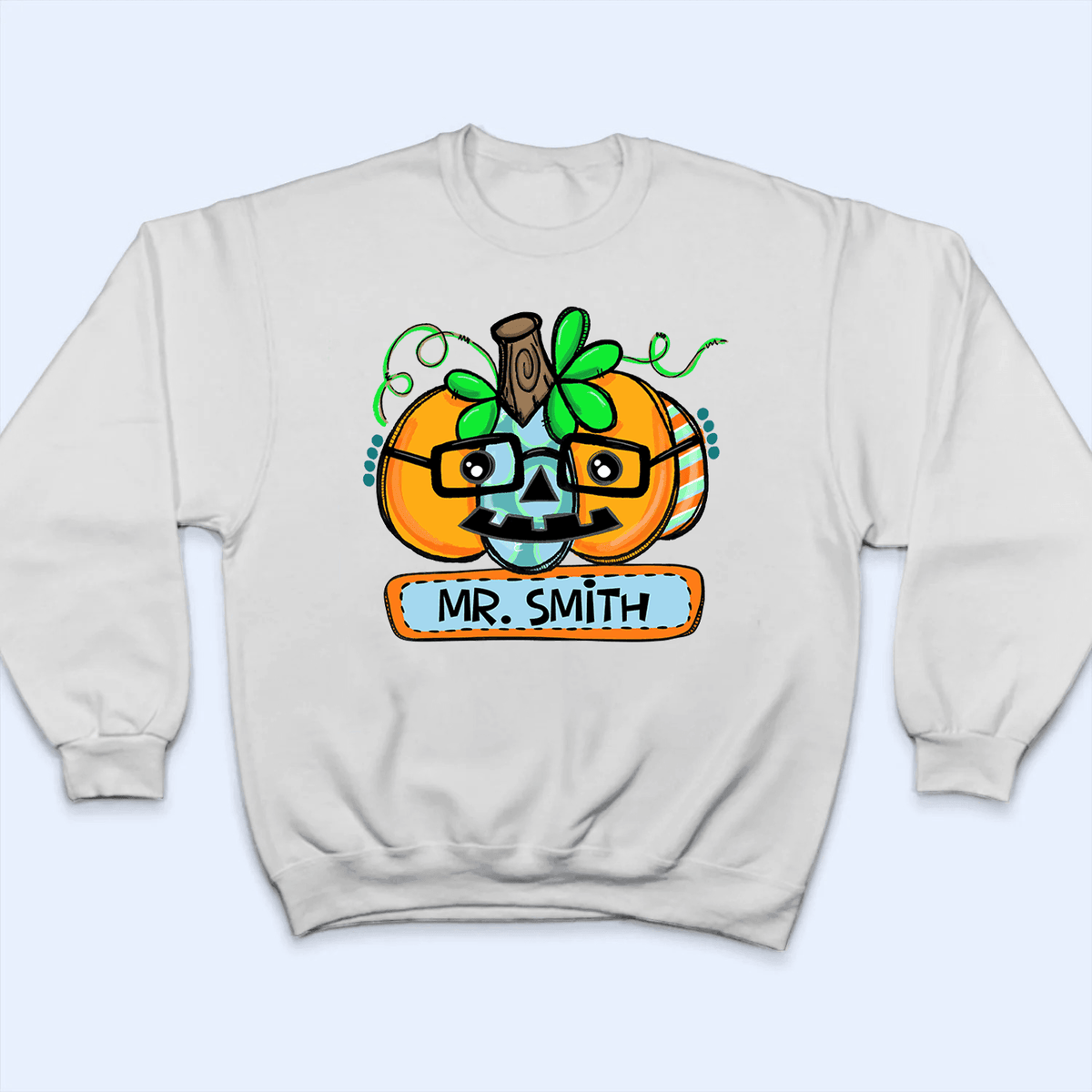 Funny Pumpkin Halloween With Name - Personalized Custom T Shirt - Birthday, Loving, Funny Gift for Teacher, Kindergarten, Preschool, Pre K, Paraprofessional - Suzitee Store