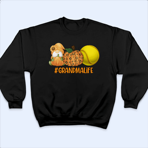 Gnome, Pumpkin and Sport - Personalized Custom T Shirt - Halloween, Loving, Funny Gift for Grandma/Nana/Mimi, Mom, Wife, Grandparent - Suzitee Store