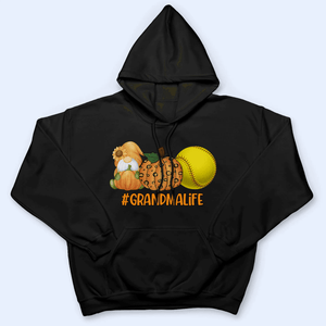 Gnome, Pumpkin and Sport - Personalized Custom T Shirt - Halloween, Loving, Funny Gift for Grandma/Nana/Mimi, Mom, Wife, Grandparent - Suzitee Store