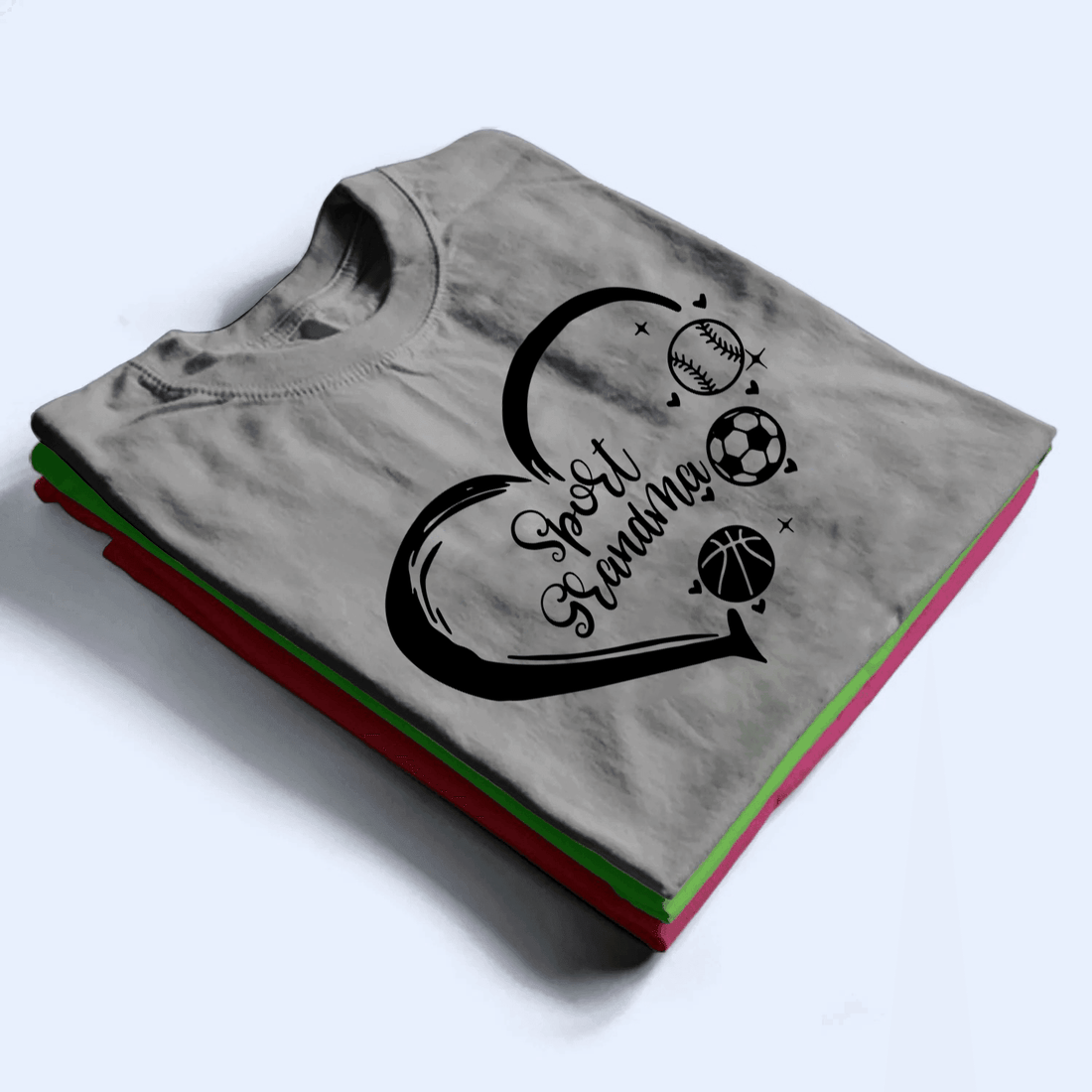 Grandma Heart - Personalized Custom T Shirt - Birthday, Loving, Funny Gift for Grandma/Nana/Mimi, Mom, Wife, Grandparent - Suzitee Store