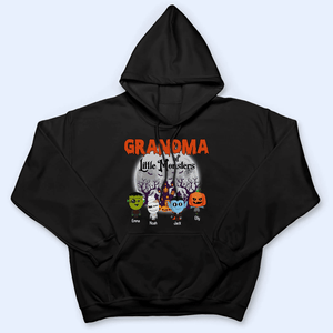 Grandma Of Little Monster - Personalized Custom T Shirt - Halloween, Loving, Funny Gift for Grandma/Nana/Mimi, Mom, Wife, Grandparent - Suzitee Store