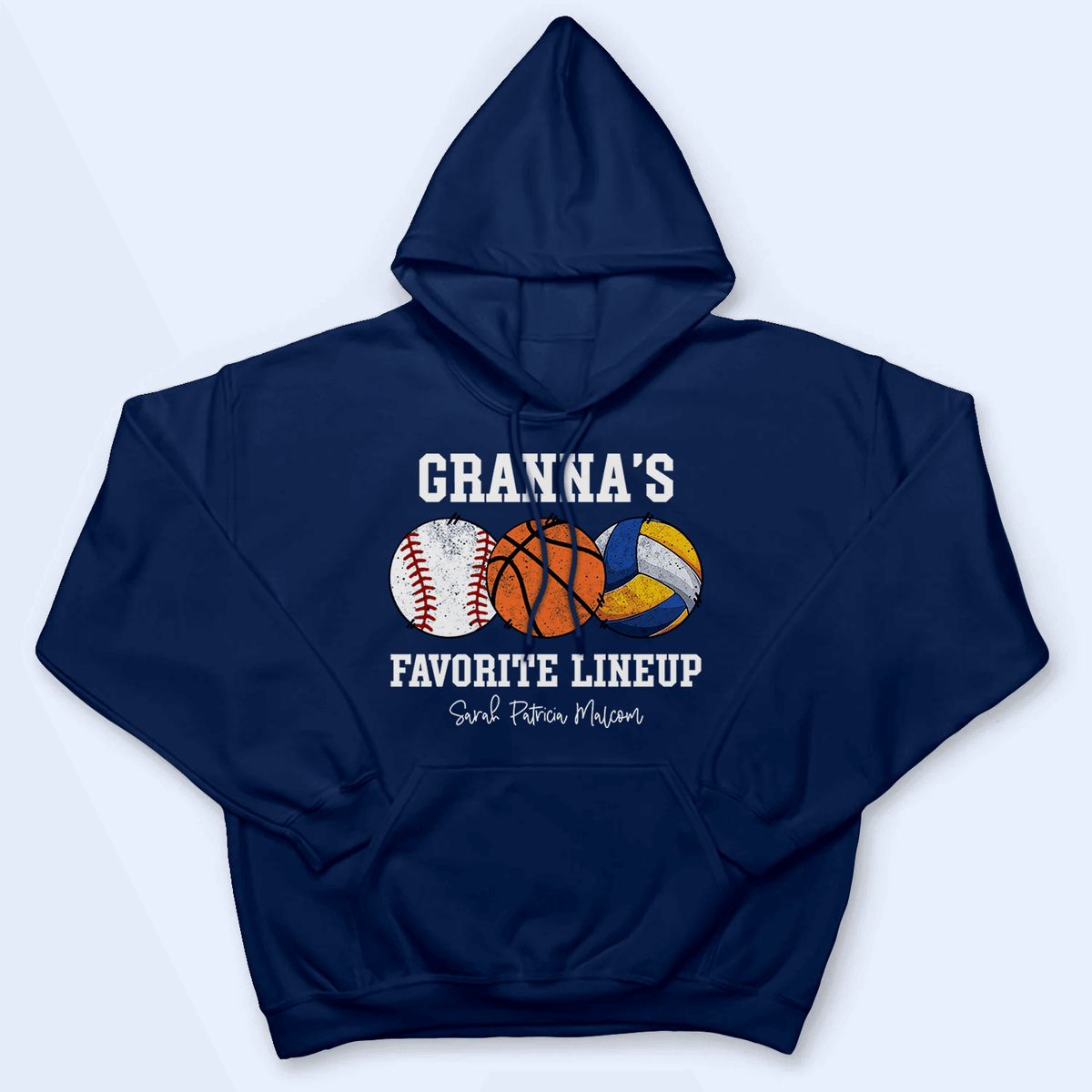 Grandma's Favorite Lineup - Baseball/Softball - Personalized Custom T Shirt - Gift for Grandma/Nana/Mimi, Mom, Wife, Grandparent - Suzitee Store