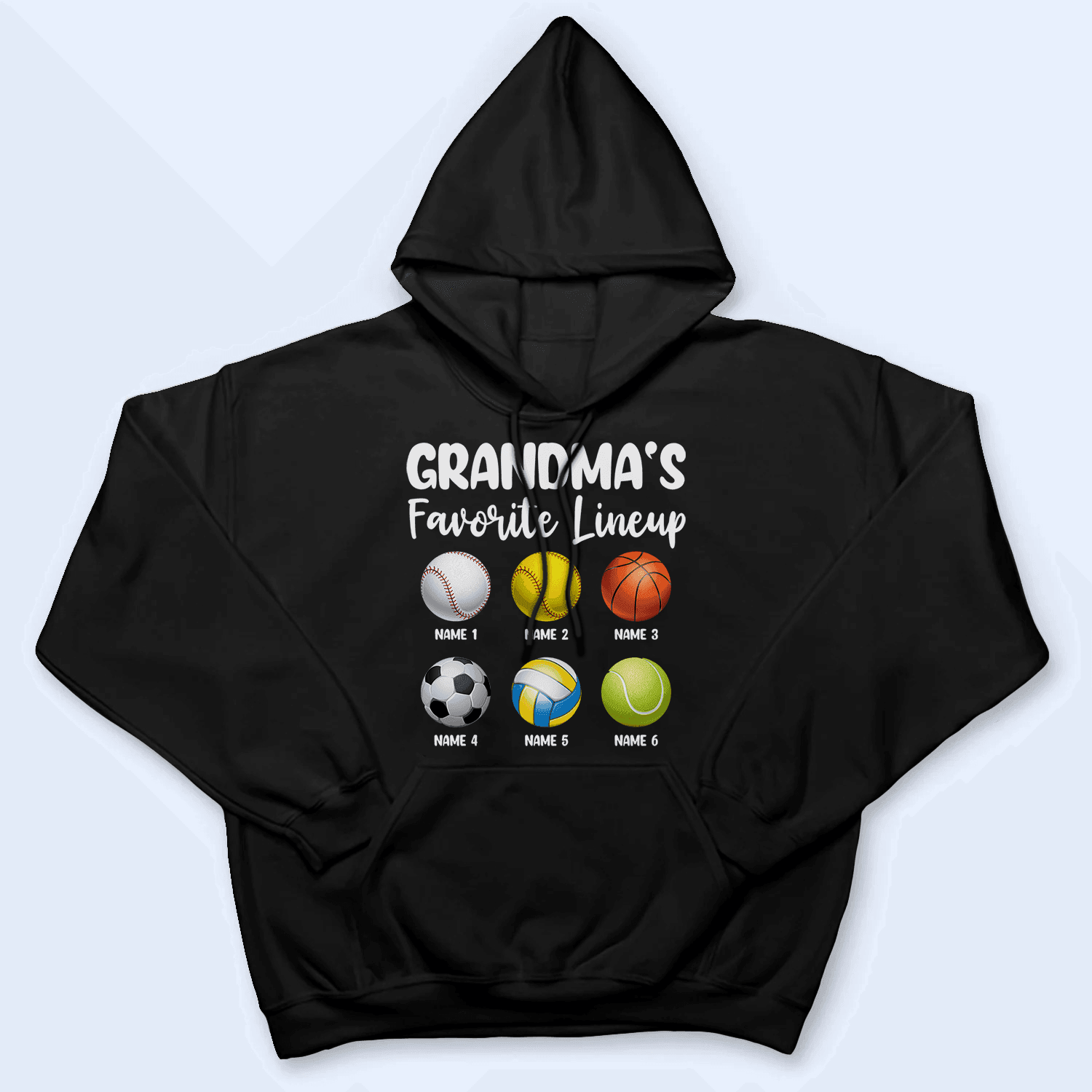 Grandma's Favorite Lineup - Personalized Custom T Shirt - Birthday, Loving, Funny Gift for Grandma/Nana/Mimi, Mom, Wife, Grandparent - Suzitee Store