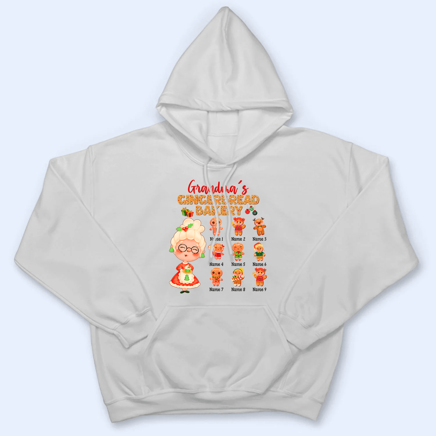 Grandma's Gingerbread Bakery - Personalized Custom T Shirt - Birthday, Loving, Funny Gift for Grandma/Nana/Mimi, Mom, Wife, Grandparent - Suzitee Store