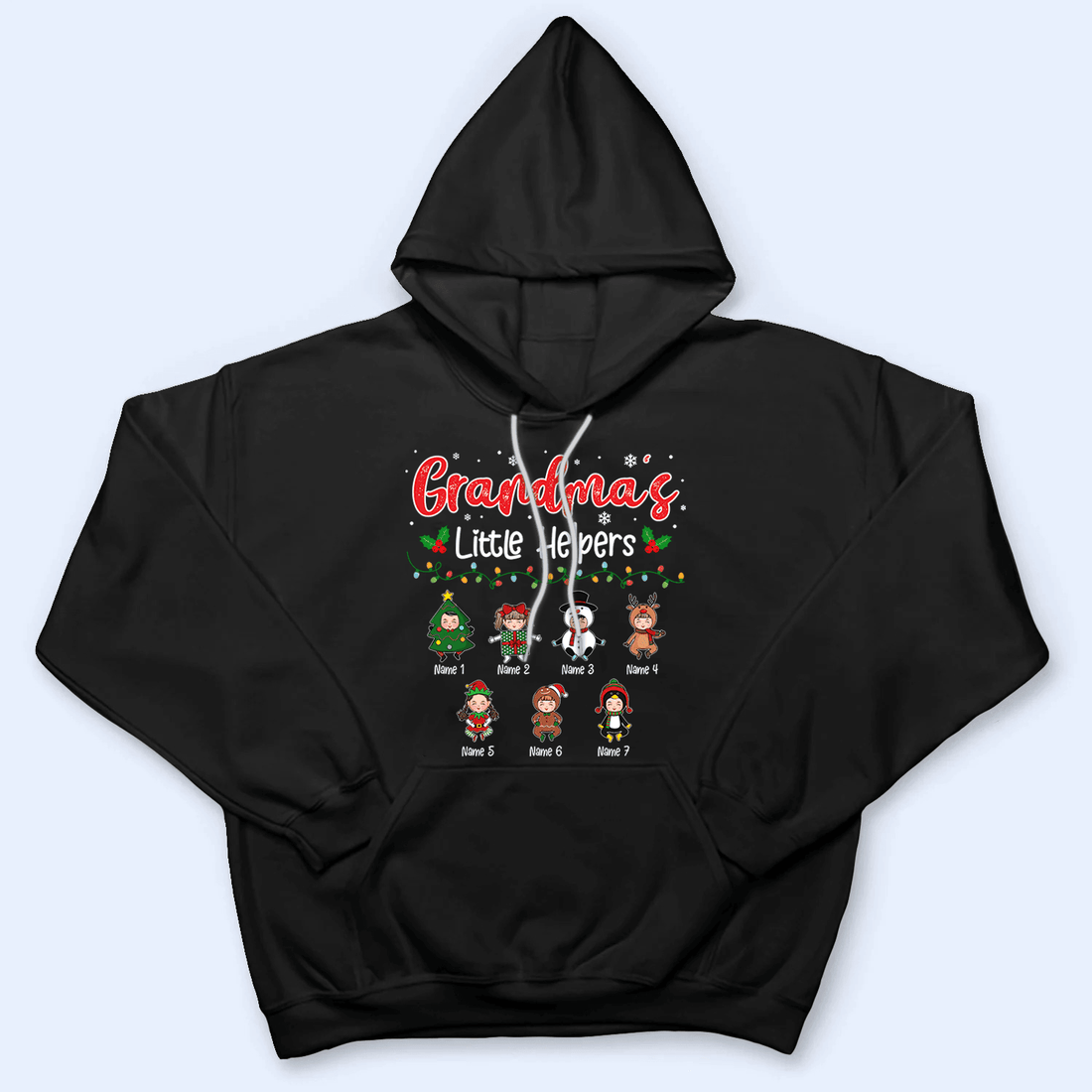 Grandma's Little Helpers - Personalized Custom T Shirt - Christmas, Birthday, Loving, Funny Gift for Grandma/Nana/Mimi, Mom, Wife, Grandparent - Suzitee Store