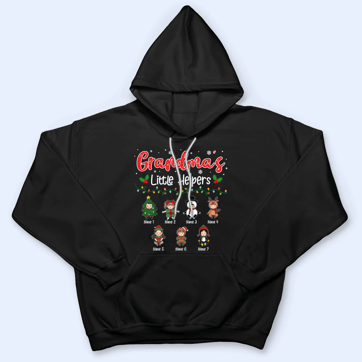Grandma's Little Helpers - Personalized Custom T Shirt - Christmas, Birthday, Loving, Funny Gift for Grandma/Nana/Mimi, Mom, Wife, Grandparent - Suzitee Store