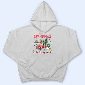 Grandma's Little Snowmen - Personalized Custom T Shirt - Birthday, Loving, Funny Gift for Grandma/Nana/Mimi, Mom, Wife, Grandparent - Suzitee Store