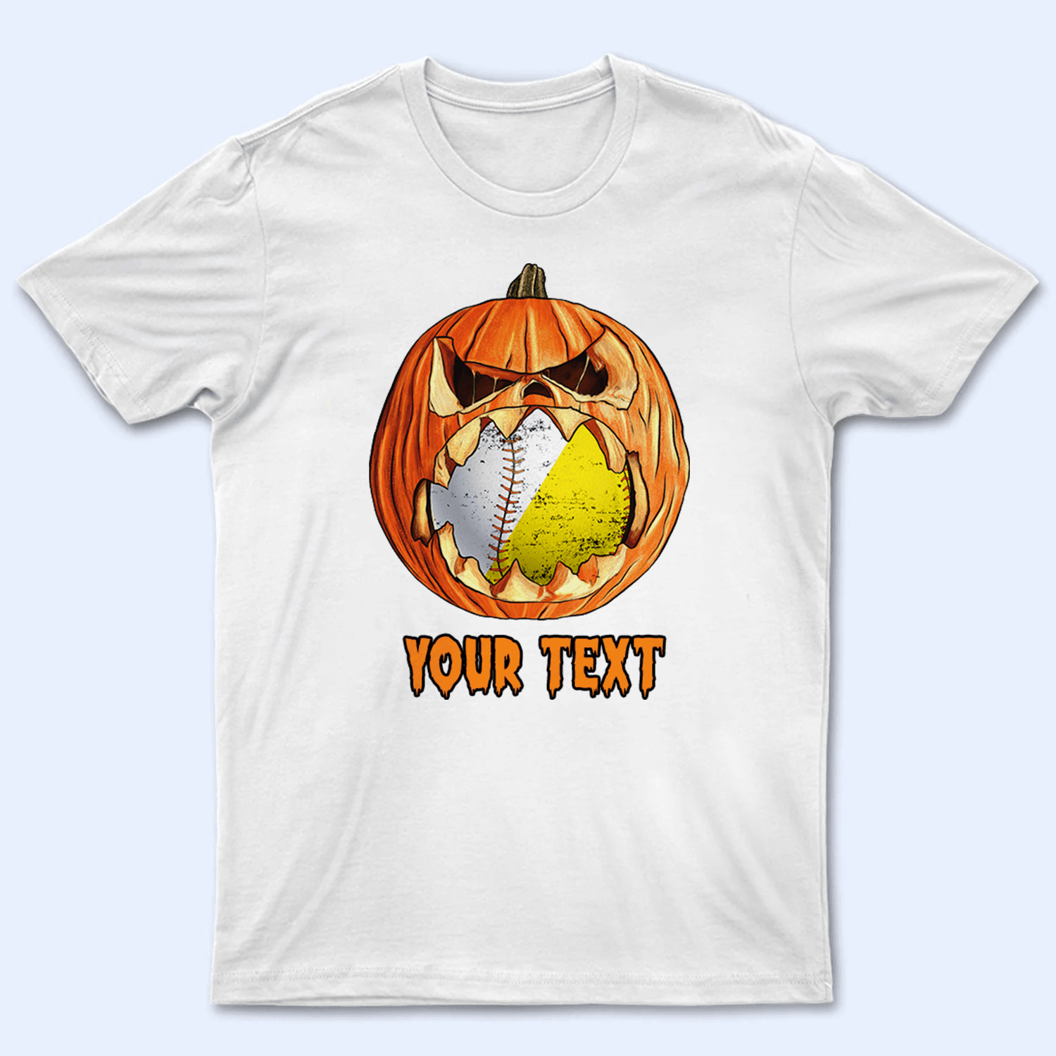Halloween Pumpkin Sport - Personalized Custom T Shirt - Gift for Sport Grandma/Nana/Mimi, Mom, Wife, Grandparent, Granddaughter - Suzitee Store