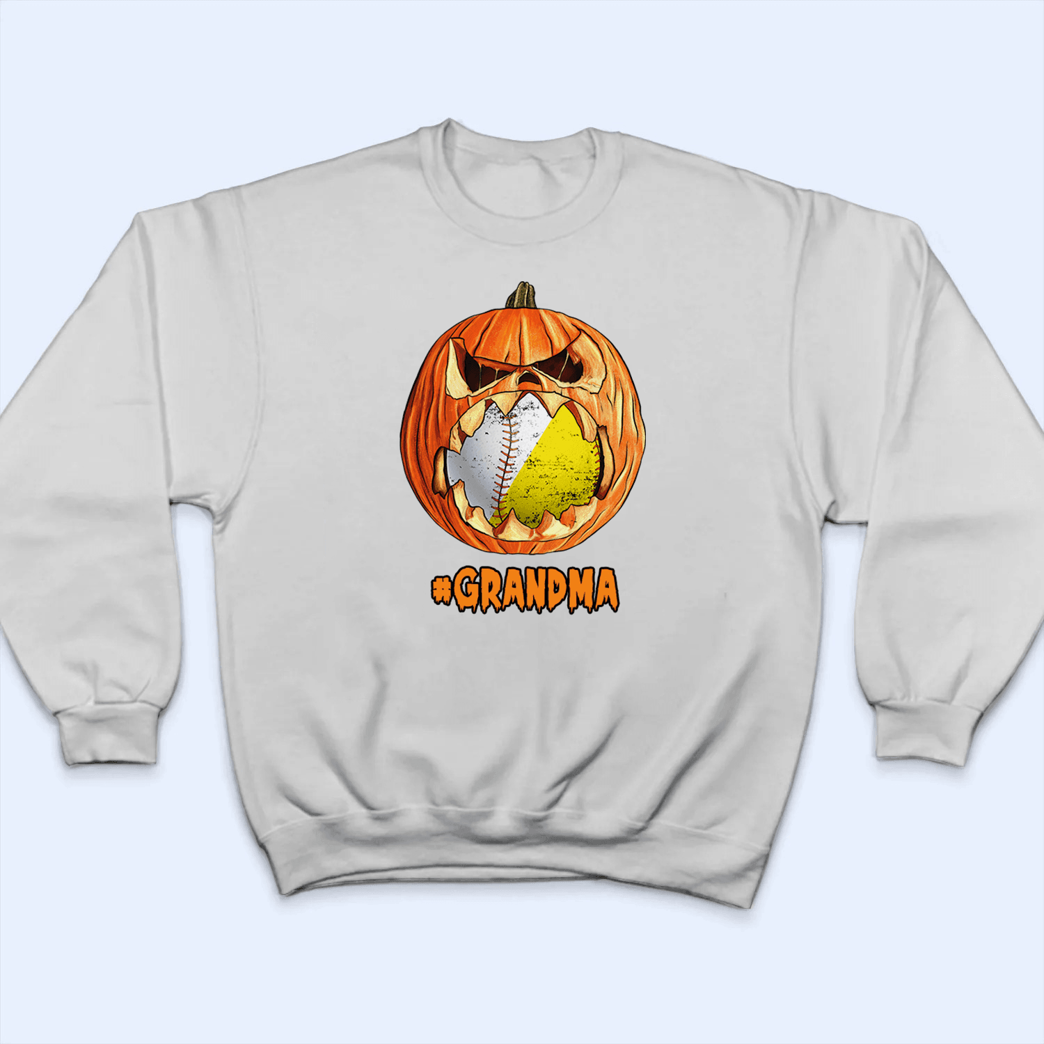 Halloween Pumpkin Sport - Personalized Custom T Shirt - Gift for Sport Grandma/Nana/Mimi, Mom, Wife, Grandparent, Granddaughter - Suzitee Store