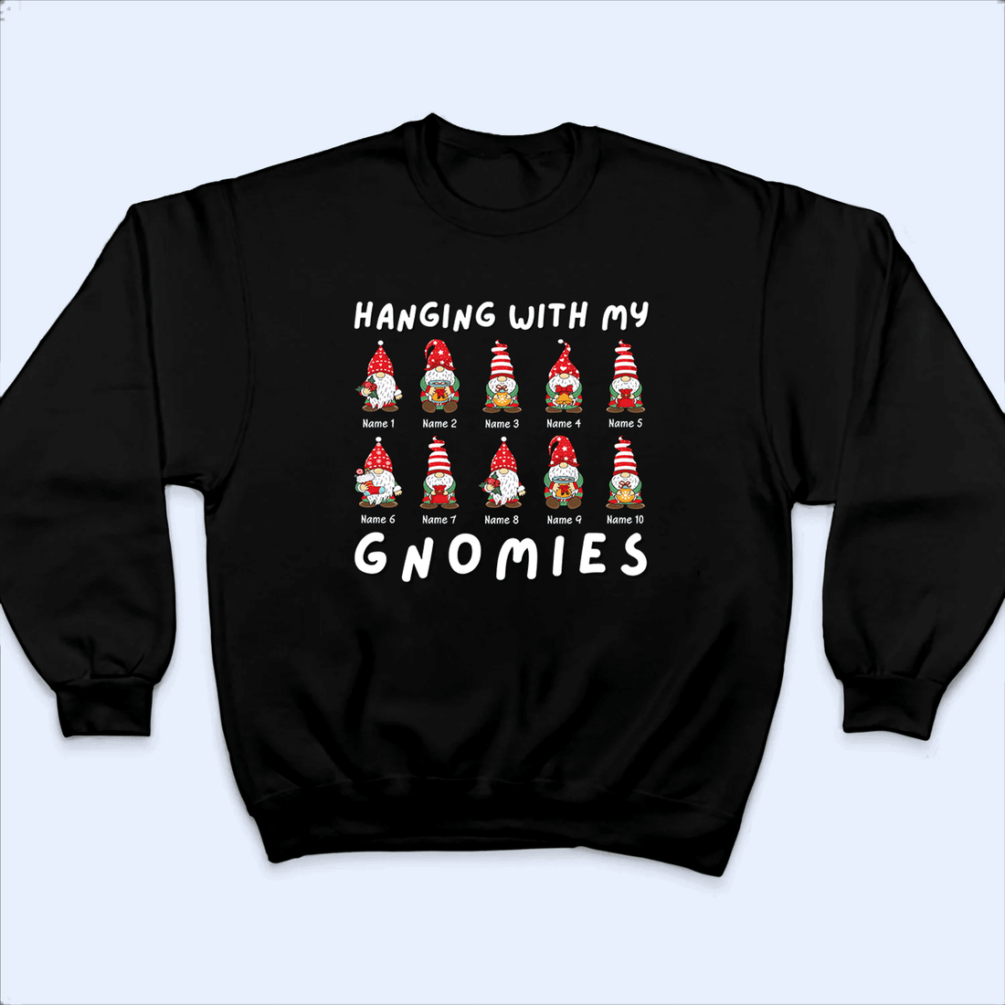 Personalized Hanging With My Gnomies t-shirt, alternate view 5