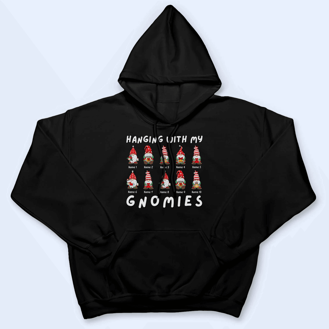 Personalized Hanging With My Gnomies t-shirt, alternate view 6