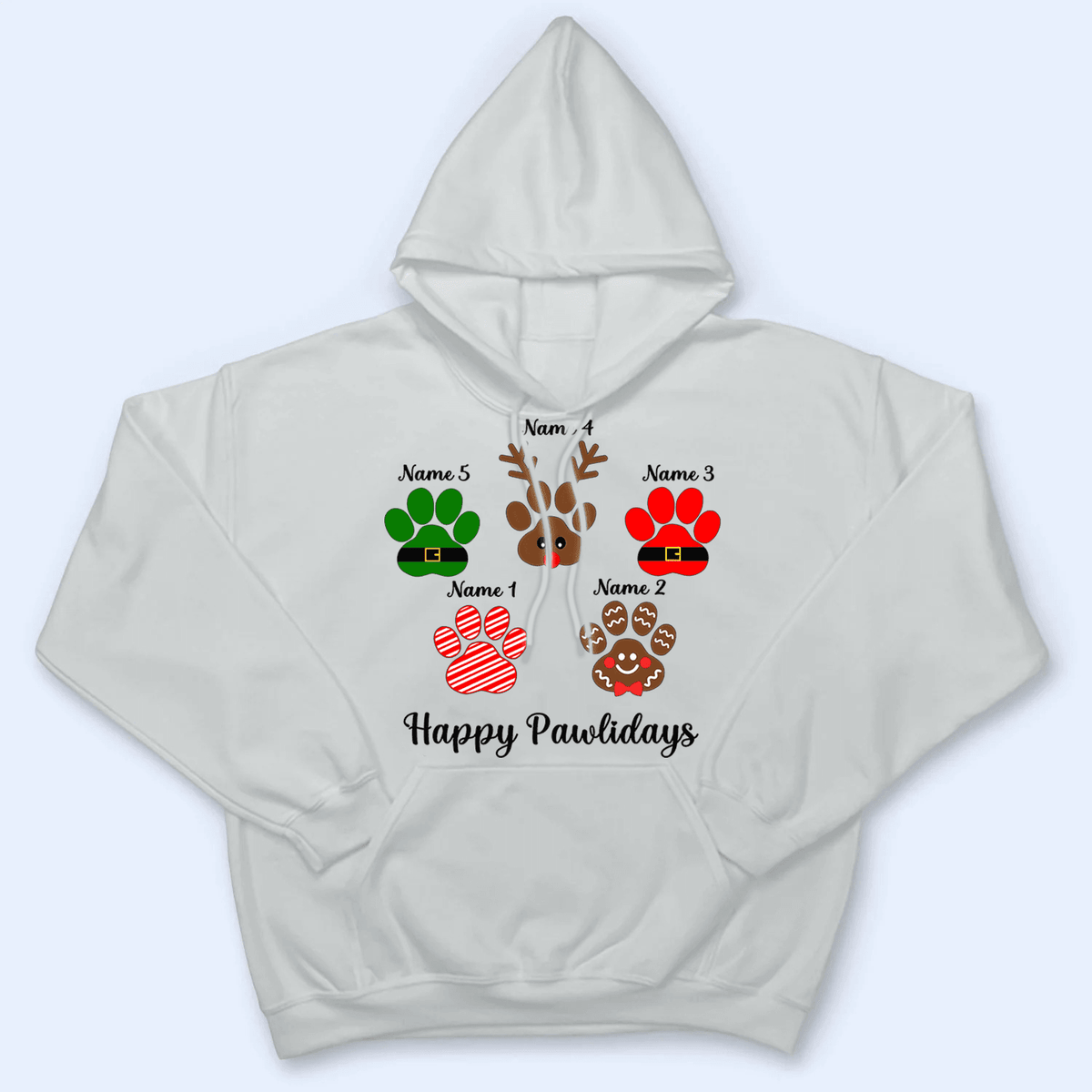 Happy Pawlidays - Personalized Custom T Shirt - Birthday Gift For Dog Lover, Dog Dad, Dog Mom - Suzitee Store
