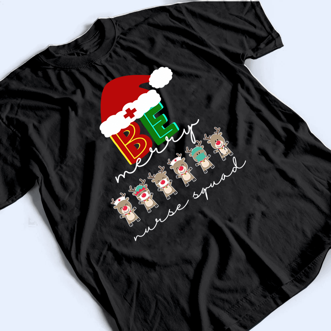 Personalized Health Reindeer Squad t-shirt, alternate view 3