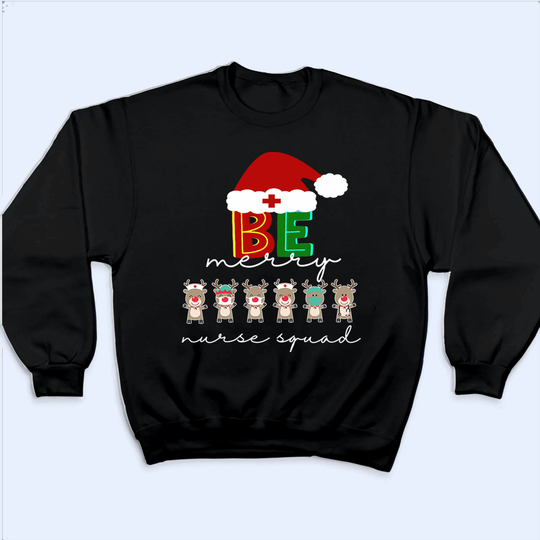 Personalized Health Reindeer Squad t-shirt, alternate view 4