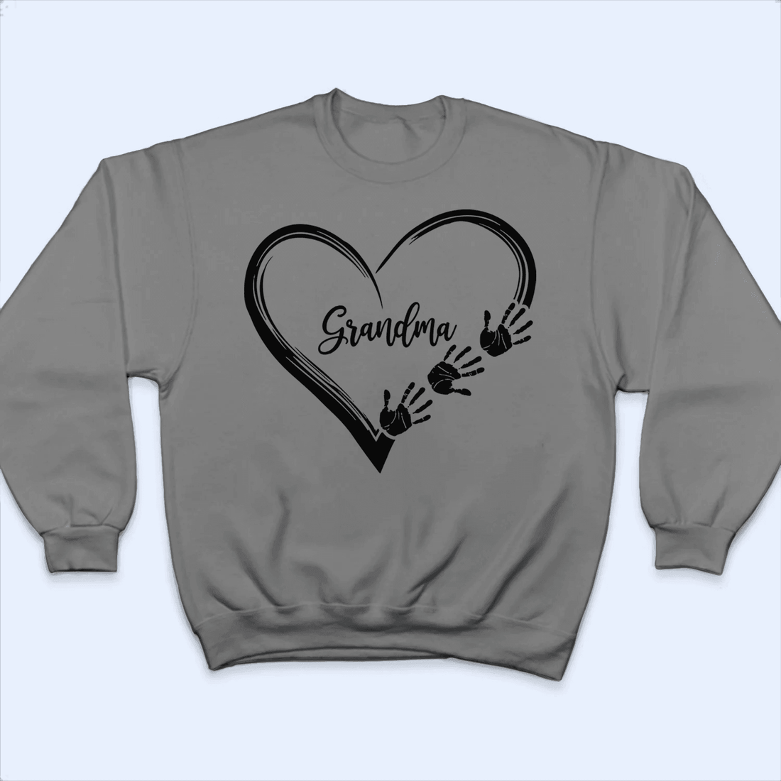 Heart Hand Grandma - Personalized Custom T Shirt - Birthday, Loving, Funny Gift for Grandma/Nana/Mimi, Mom, Wife, Grandparent - Suzitee Store