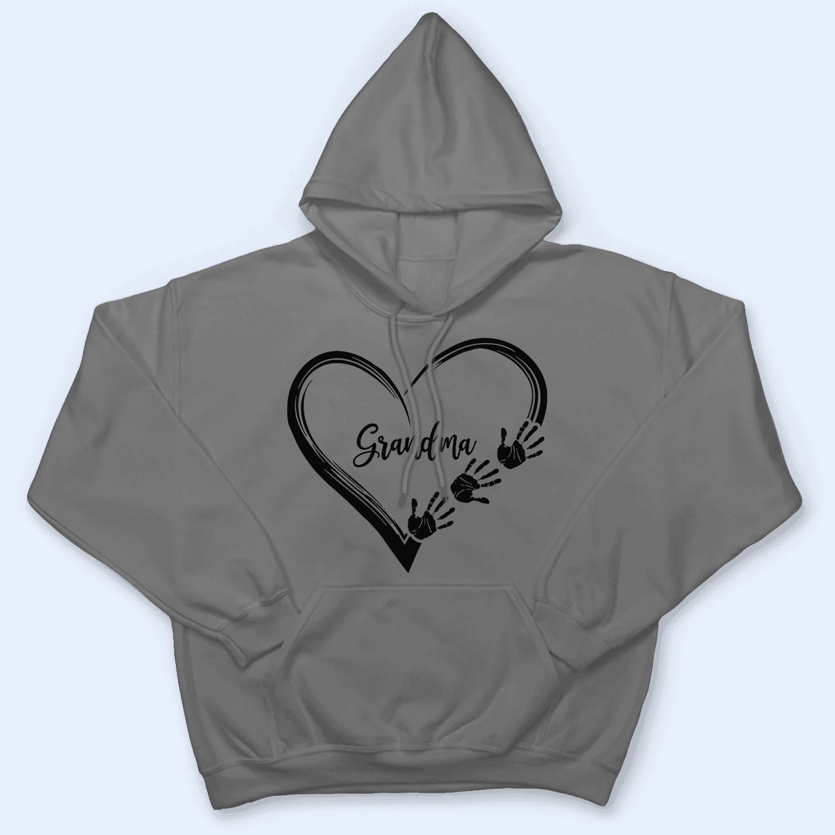 Heart Hand Grandma - Personalized Custom T Shirt - Birthday, Loving, Funny Gift for Grandma/Nana/Mimi, Mom, Wife, Grandparent - Suzitee Store