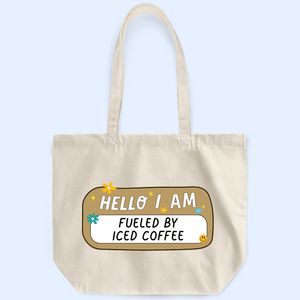 Hello I Am - Personalized Custom Tote Bag - Back To School, First Day Of School, Birthday, Loving, Funny Gift for Teacher, Kindergarten, Preschool, Pre K, Paraprofessional, Educator - Suzitee Store