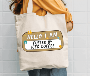 Hello I Am - Personalized Custom Tote Bag - Back To School, First Day Of School, Birthday, Loving, Funny Gift for Teacher, Kindergarten, Preschool, Pre K, Paraprofessional, Educator - Suzitee Store