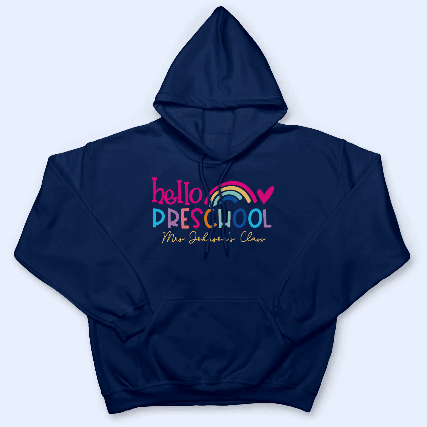 Hello School - Back to School Teacher Shirt Design - Personalized Custom T Shirt - Birthday, Loving, Funny Gift for Teacher, Kindergarten, Preschool, Pre K, Paraprofessional - Suzitee Store