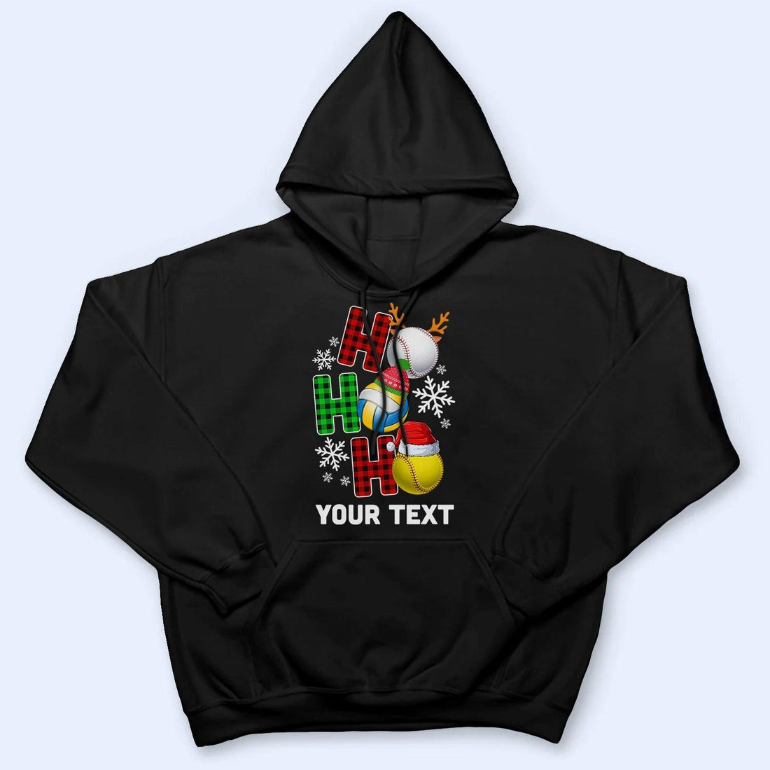 HO HO HO Christmas Sport - Personalized Custom T Shirt - Birthday, Loving, Funny Gift for Grandma/Nana/Mimi, Mom, Wife, Grandparent - Suzitee Store