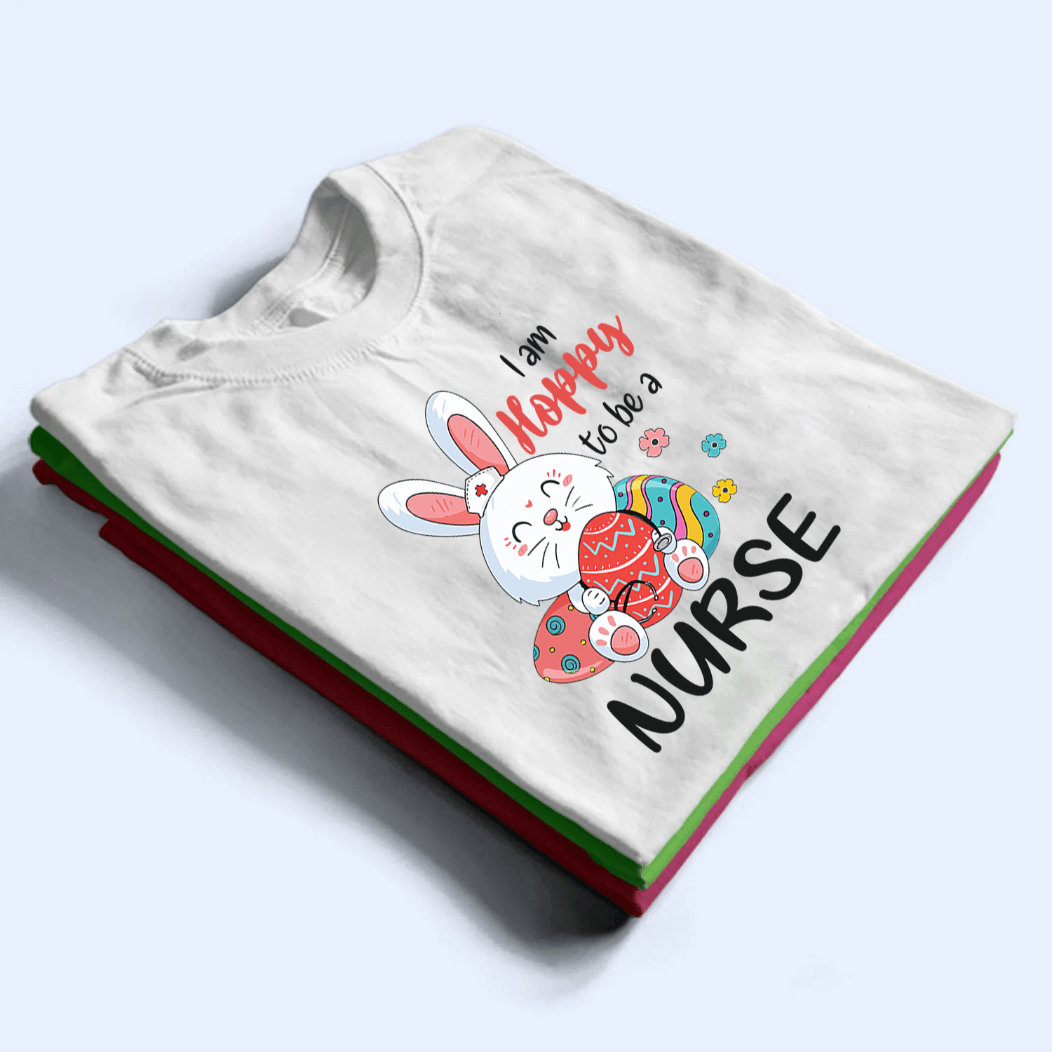 Hoppy Nurse - Personalized Custom T Shirt - Birthday, Loving, Funny Gift for Nurse, CNA, Healthcare, Registered RN - Suzitee Store