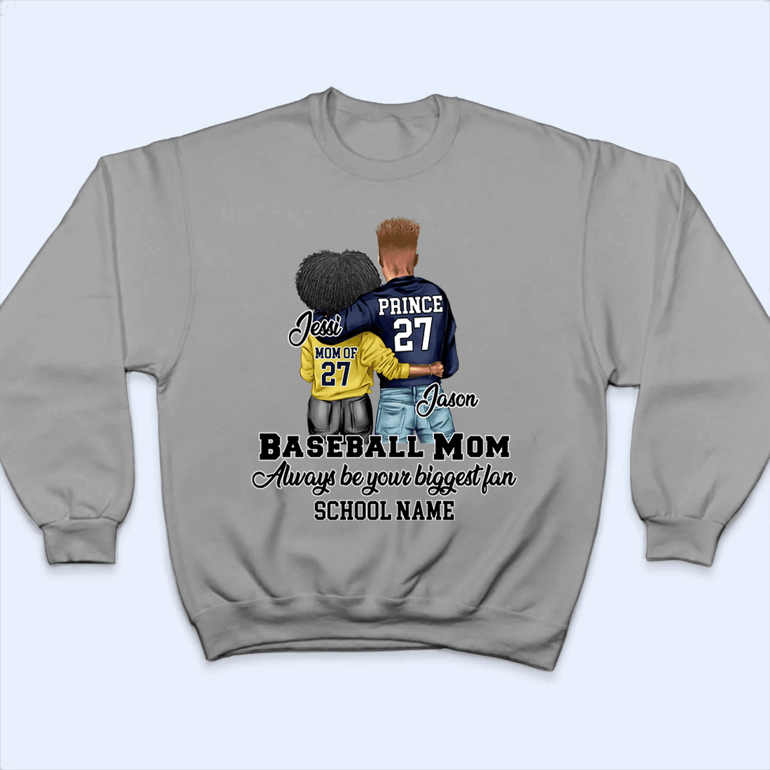 I'll Always Be Your Biggest Fan - Personalized Custom T Shirt - Gift for Grandma/Nana/Mimi, Mom, Wife, Grandparent - Suzitee Store