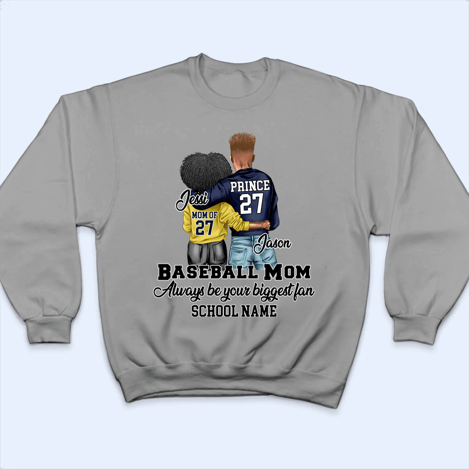 I'll Always Be Your Biggest Fan - Personalized Custom T Shirt - Gift for Grandma/Nana/Mimi, Mom, Wife, Grandparent - Suzitee Store