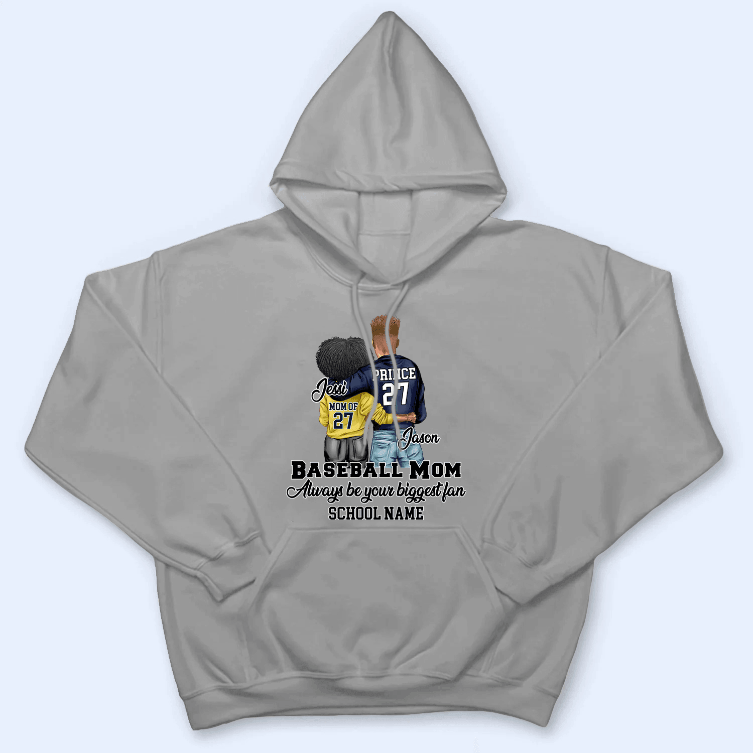 I'll Always Be Your Biggest Fan - Personalized Custom T Shirt - Gift for Grandma/Nana/Mimi, Mom, Wife, Grandparent - Suzitee Store