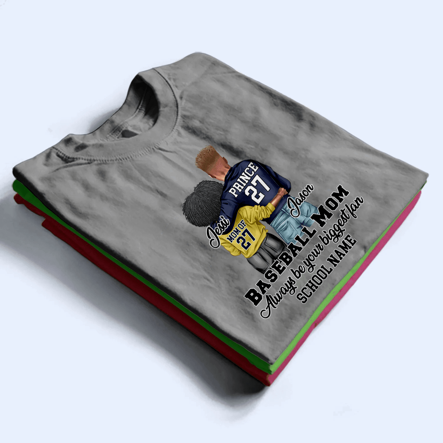 I'll Always Be Your Biggest Fan - Personalized Custom T Shirt - Gift for Grandma/Nana/Mimi, Mom, Wife, Grandparent - Suzitee Store