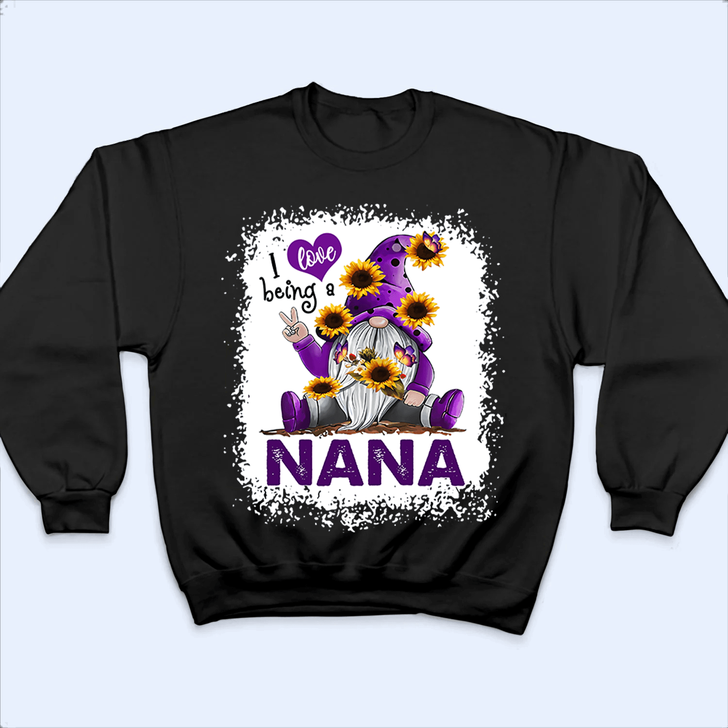 I Love Being A Grandma Gnome - Personalized Custom T Shirt - Birthday, Loving, Funny Gift for Grandma/Nana/Mimi, Mom, Wife, Grandparent - Suzitee Store