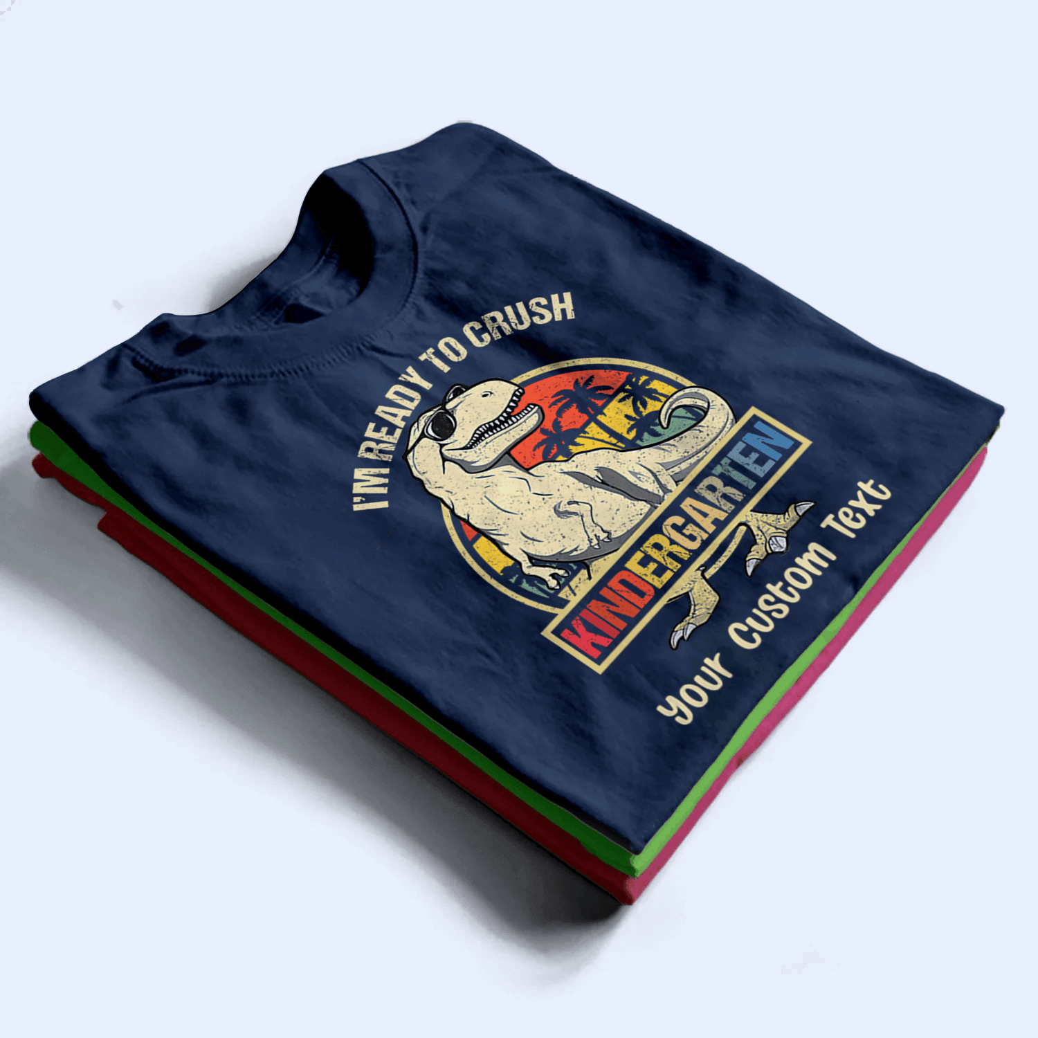 I'm Ready To Crush School -Back to School Teacher Shirt Design - Personalized Custom T Shirt - Birthday, Loving, Funny Gift for Teacher, Kindergarten, Preschool, Pre K, Paraprofessional - Suzitee Store