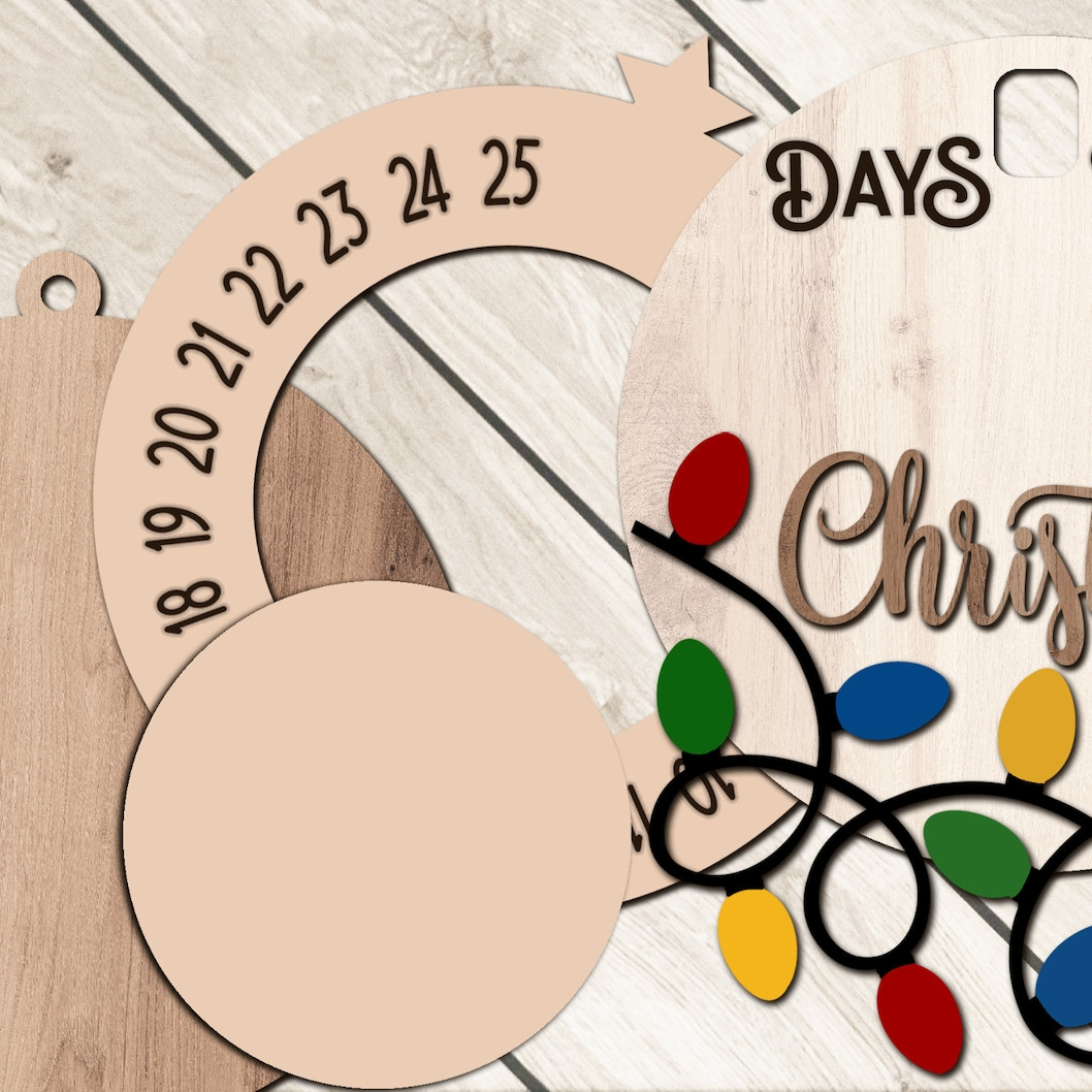 Personalized Christmas Countdown Ornament, alternate view 4