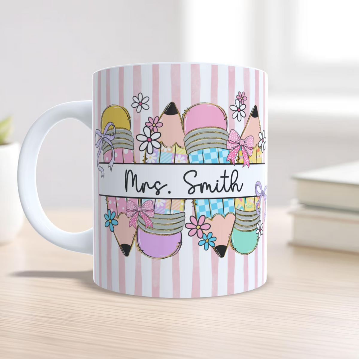 It Takes A Big Heart To Teach Little Minds - Personalized Custom Mug - Back To School Gift For Teachers & Educators