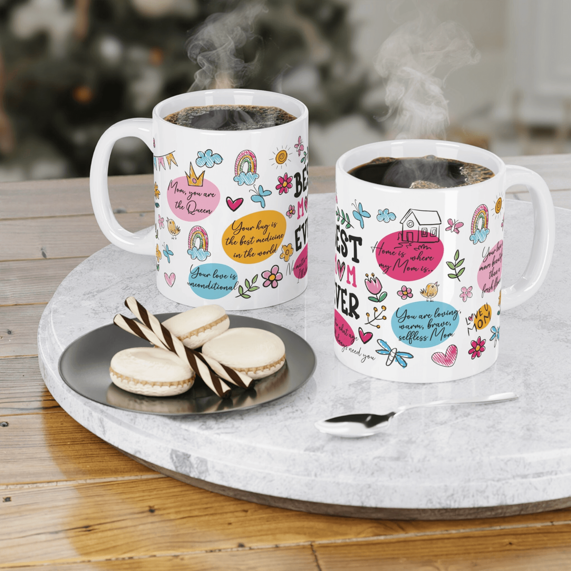 Best Mom Ever Mug - Gift for Mom, Wife, Grandma, Mother's Day - Suzitee Store