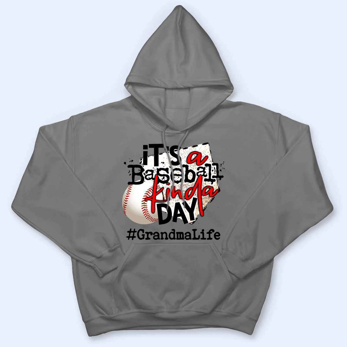 It's A Baseball/Softball Kinda Day - Personalized Custom T Shirt - Gift for Grandma/Nana/Mimi, Mom, Wife, Grandparent - Suzitee Store