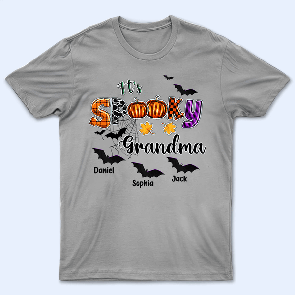 It's Spooky Grandma - Personalized Custom T Shirt - Birthday, Loving, Funny Gift for Grandma/Nana/Mimi, Mom, Wife, Grandparent