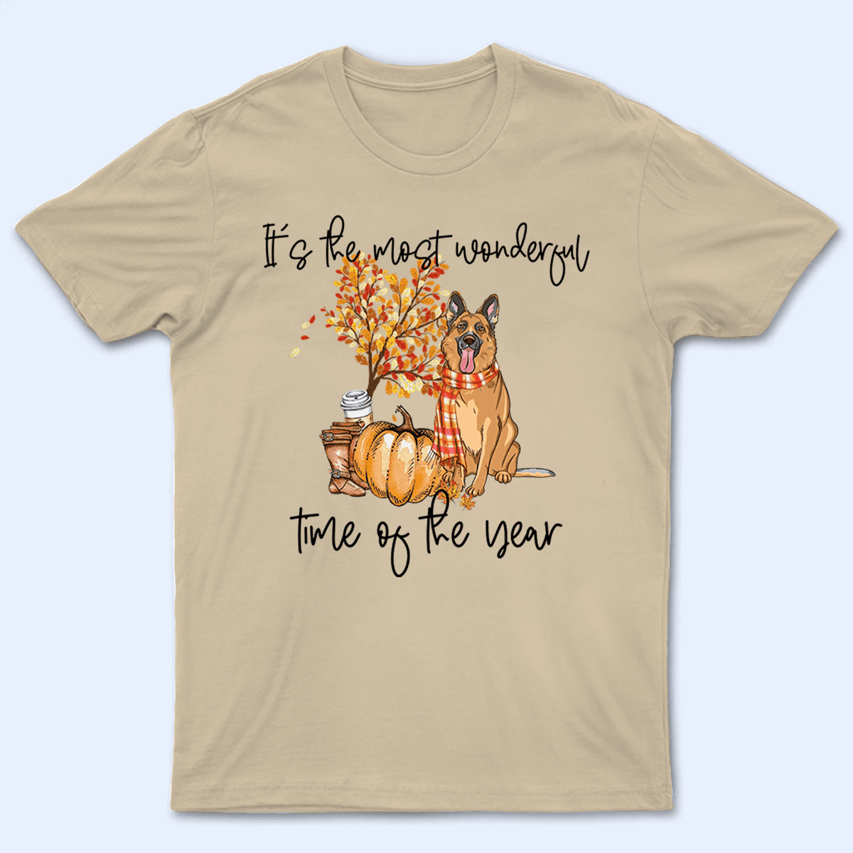It&#39;s The Most Wonderful Time Of The Year - Personalized Custom T Shirt - Autumn/Fall, Birthday, Loving, Funny Gift for Dog Mom, Dog Dad, Dog Lovers, Pet Gifts for Him, Her - Suzitee Store