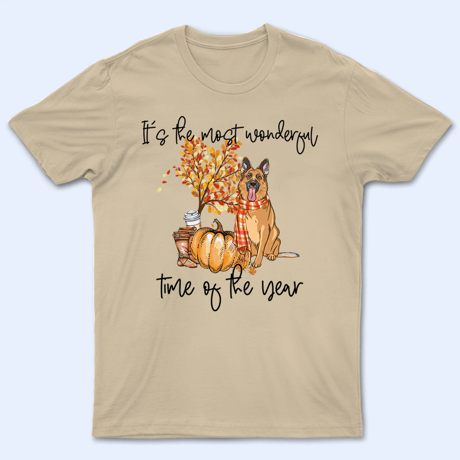 It's The Most Wonderful Time Of The Year - Personalized Custom T Shirt - Autumn/Fall, Birthday, Loving, Funny Gift for Dog Mom, Dog Dad, Dog Lovers, Pet Gifts for Him, Her - Suzitee Store