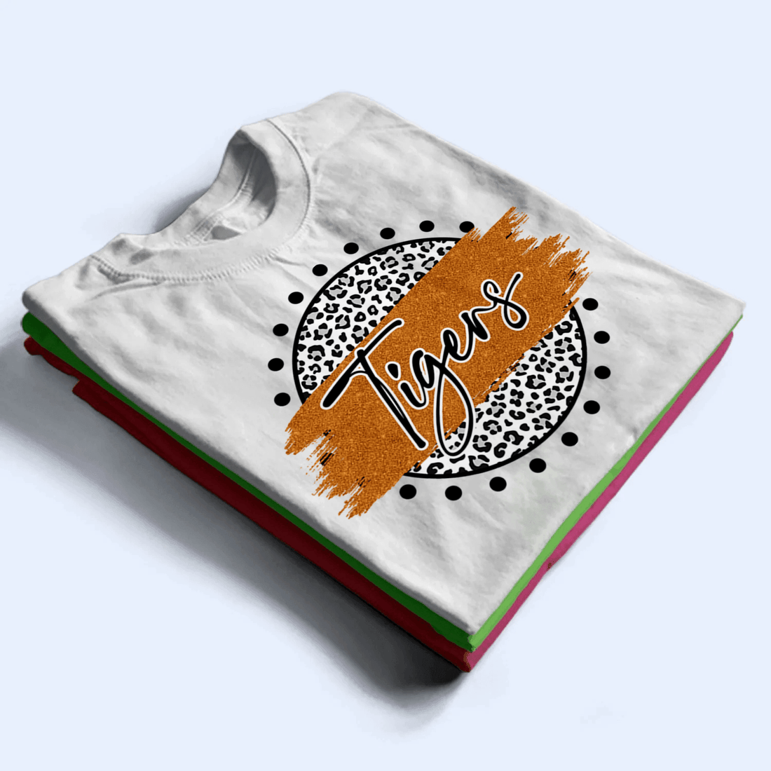 Personalized Leopard Brush Mascot t-shirt, alternate view 2