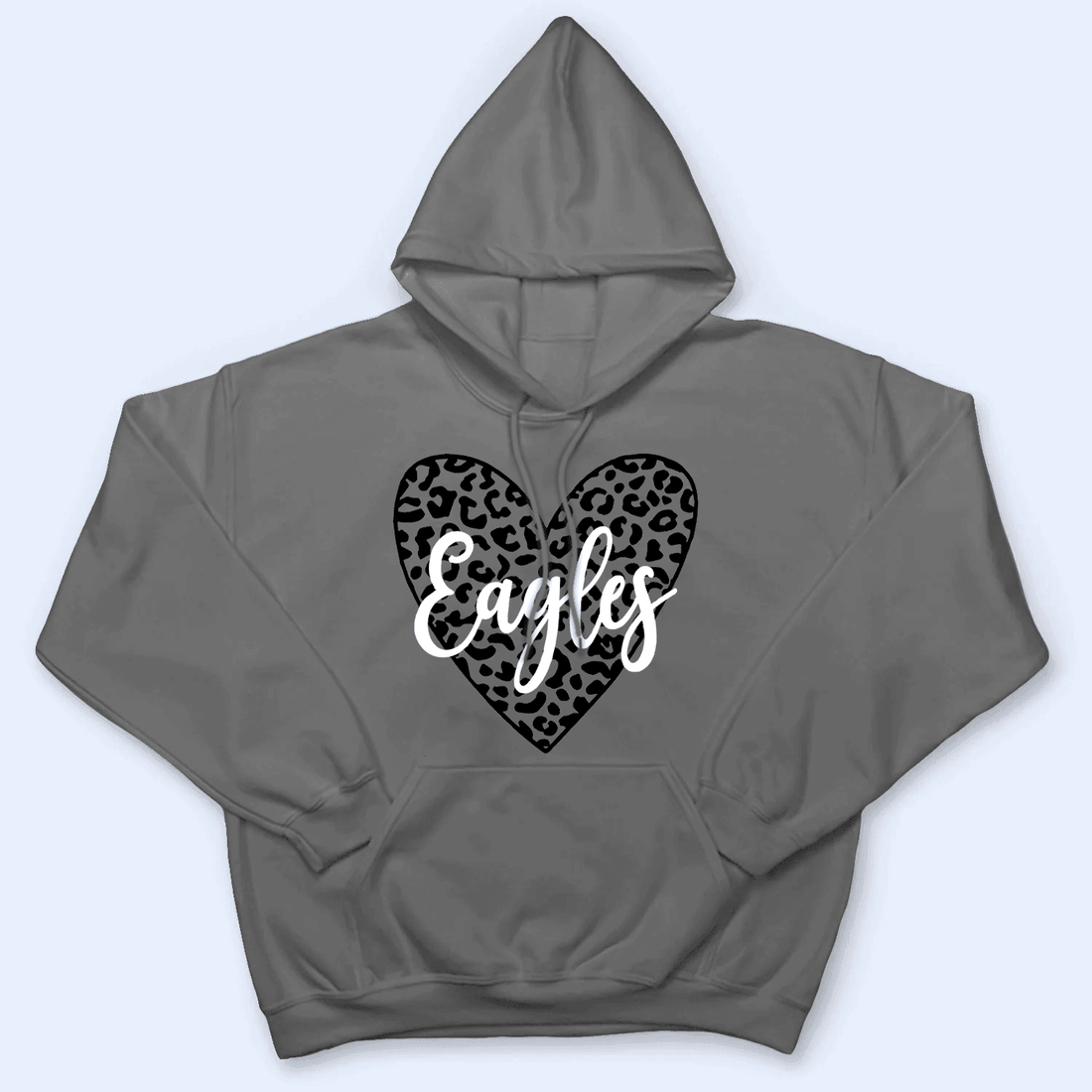 Personalized Leopard Heart School Mascot t-shirt, alternate view 4