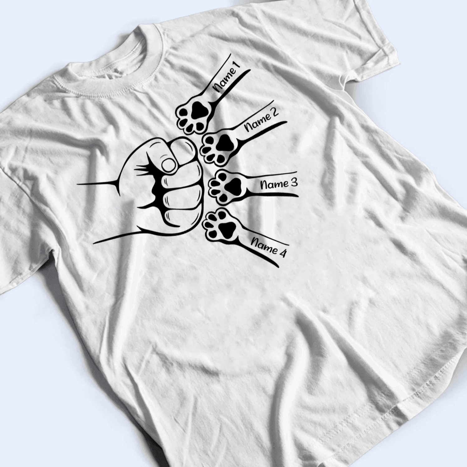 Let's Make Fist Bumps - Personalized Custom T Shirt - Birthday, Loving, Funny Gift For Dog Dad, Dog Owner, Dog Lovers - Suzitee Store