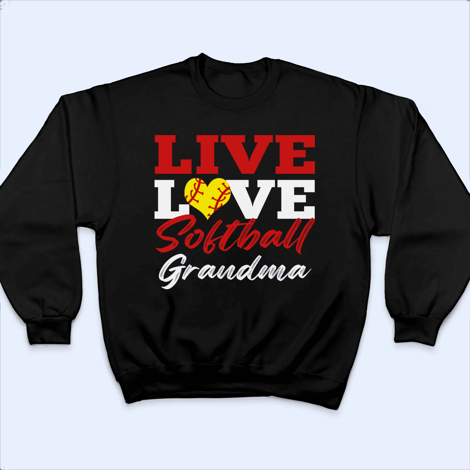 Live Love Colorful Sport - Personalized Custom T Shirt - Birthday, Loving, Funny Gift for Grandma/Nana/Mimi, Mom, Wife, Grandparent - Suzitee Store