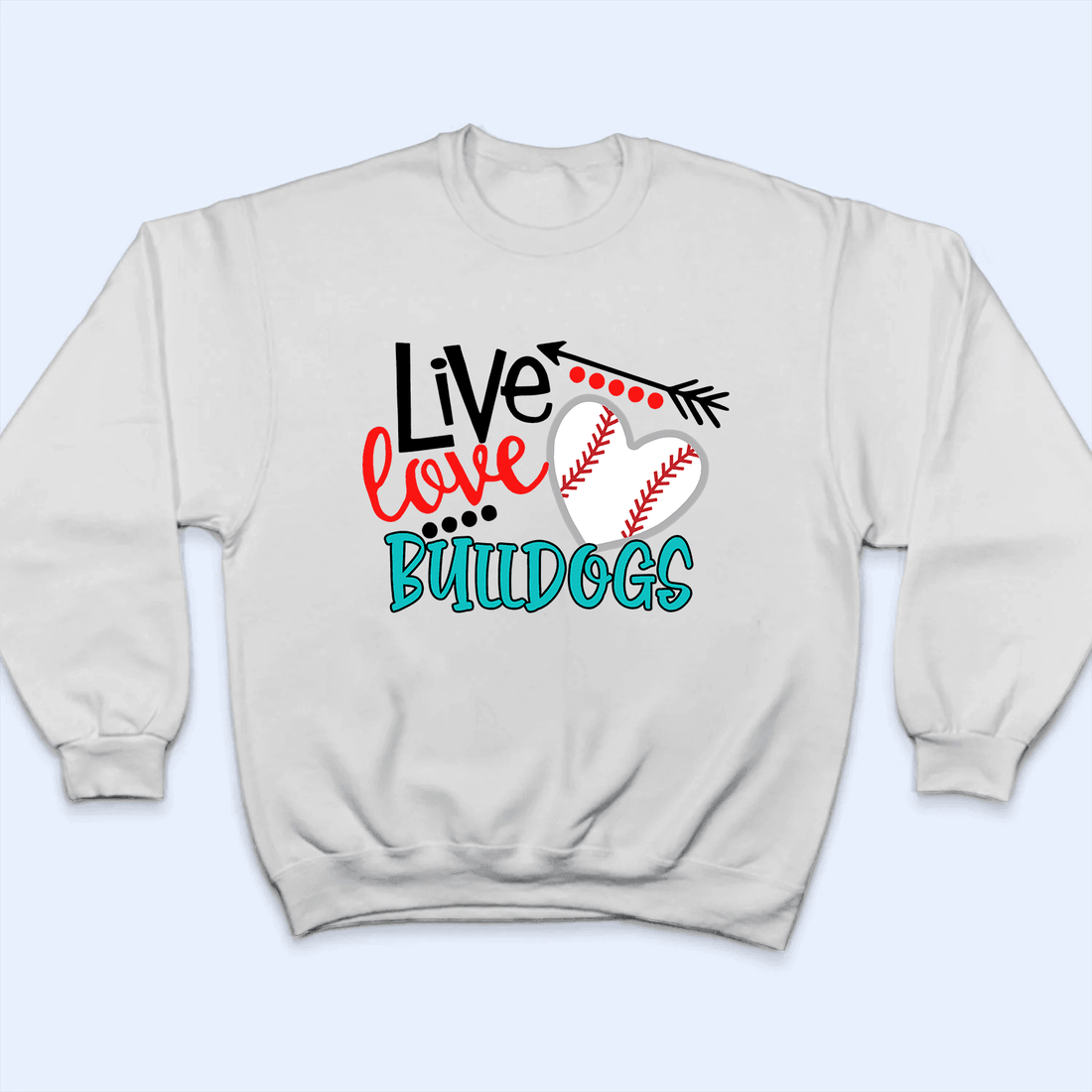 Personalized Live Love Mascot t-shirt, alternate view 4