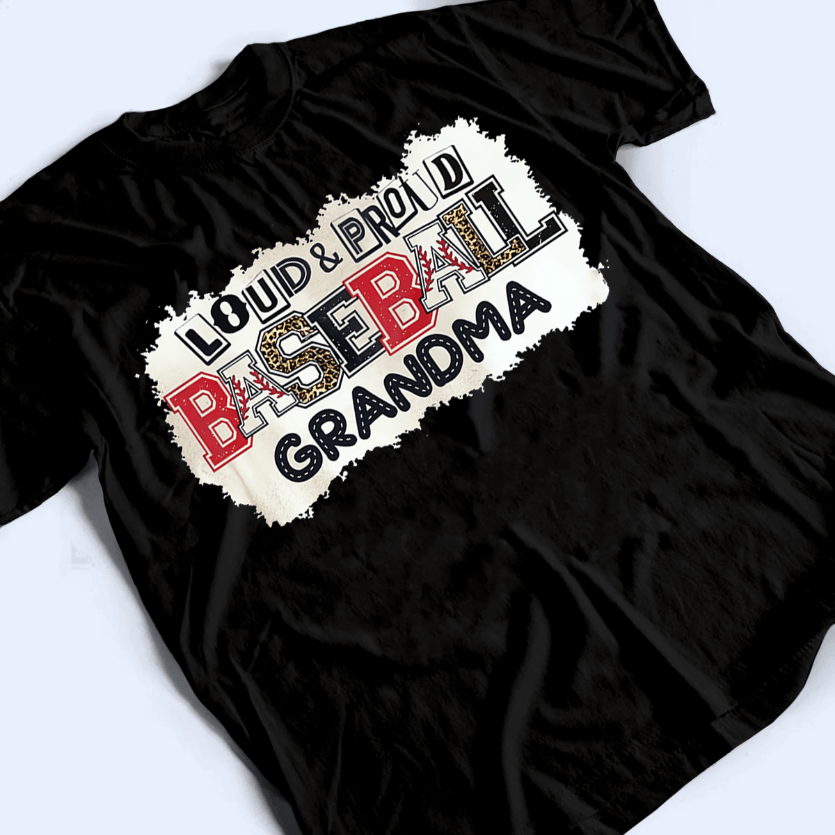 Loud And Proud Grandma Paper Pattern - Personalized Custom T Shirt - Birthday, Loving, Funny Gift for Grandma/Nana/Mimi, Mom, Wife, Grandparent - Suzitee Store
