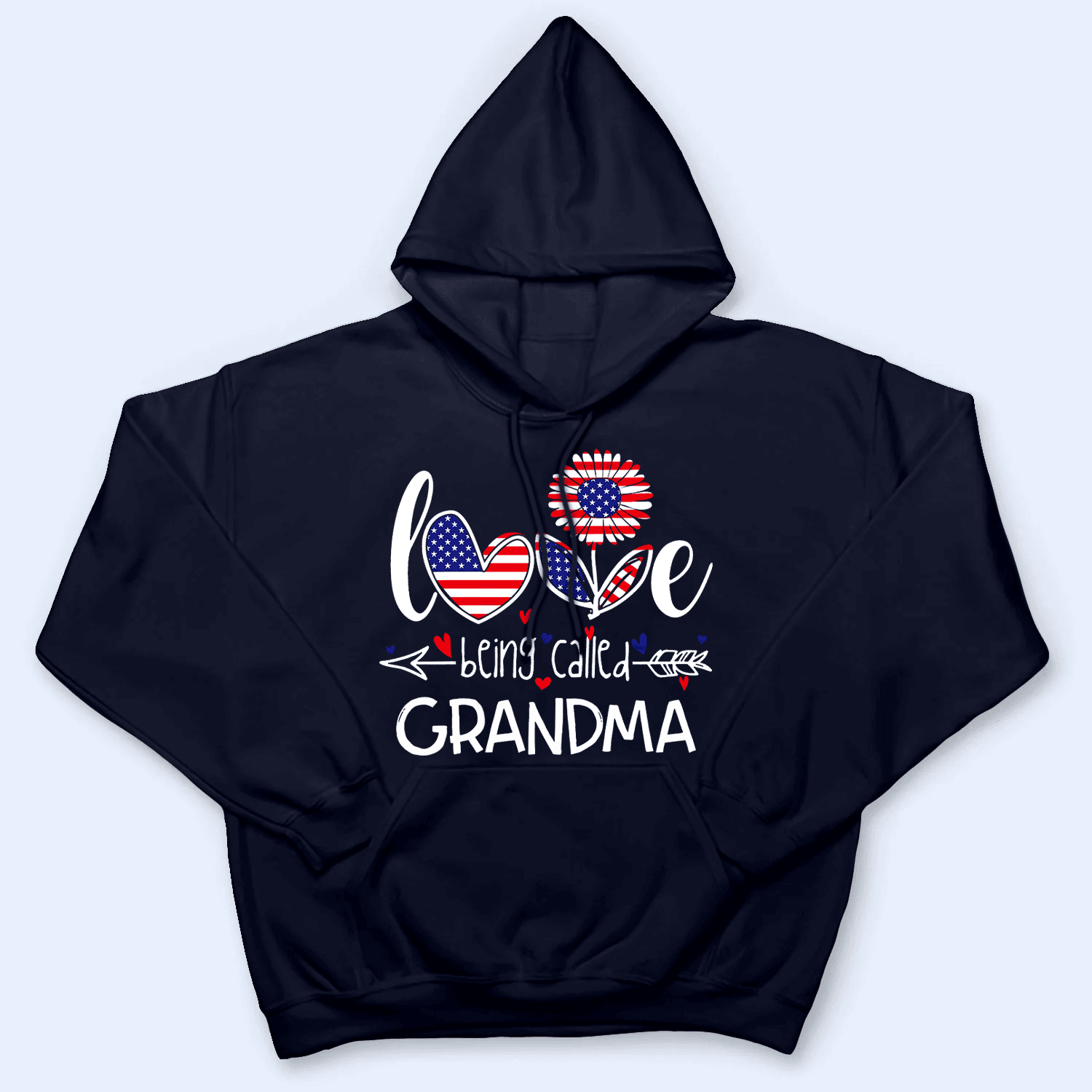 Love Being Called Grandma, Patriotic, Fourth 4th Of July, Independence Day - Personalized Custom T Shirt - Birthday, Loving, Funny Gift for Grandma/Nana/Mimi, Mom, Wife, Grandparent - Suzitee Store