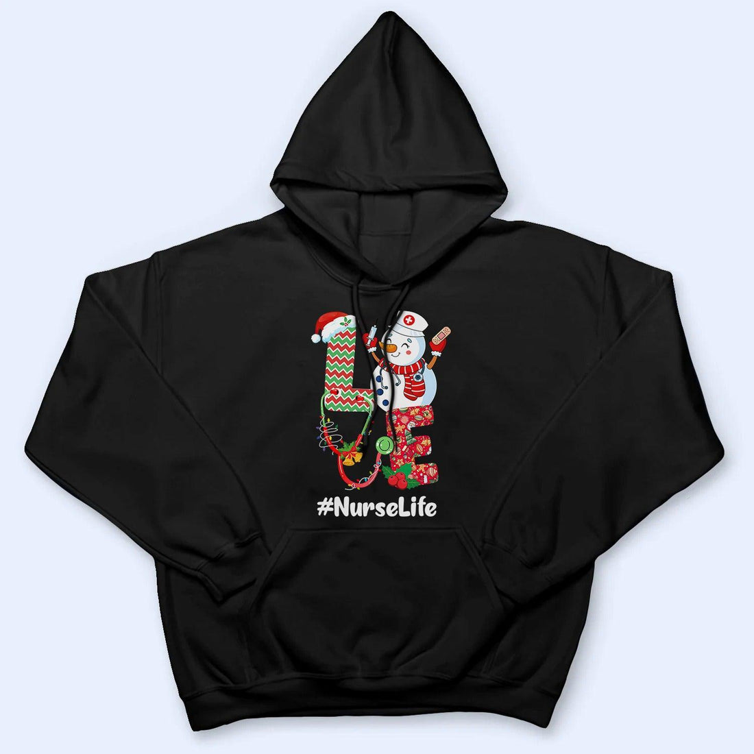 Personalized LOVE Christmas t-shirt, alternate view 5