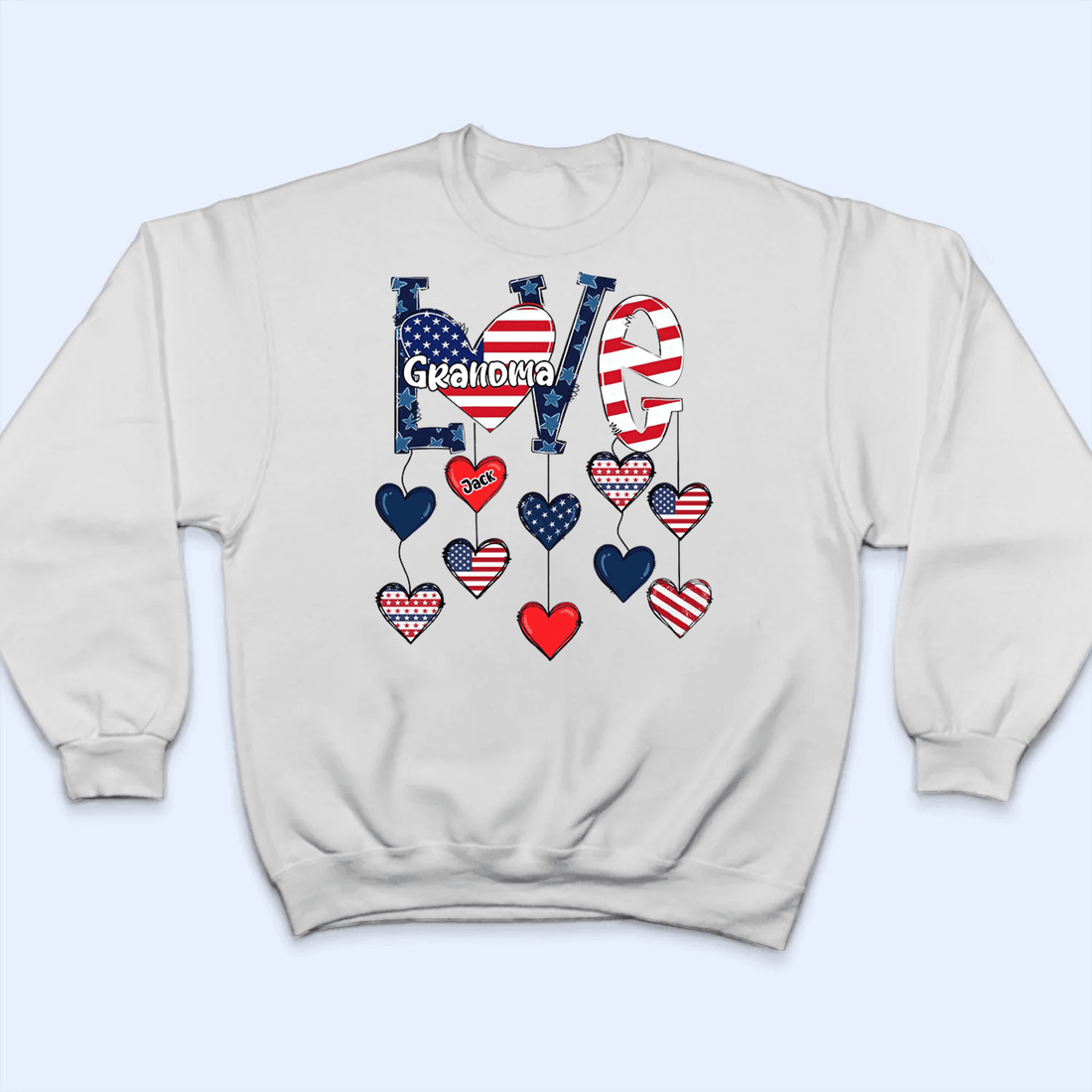 Love Independence - Personalized Custom T Shirt - Gift for Grandma/Nana/Mimi, Mom, Wife, Grandparent - Suzitee Store