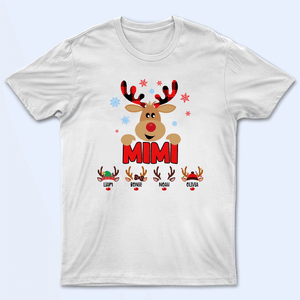Lovely Reindeer Squad - Personalized Custom T Shirt - Birthday, Loving, Funny Gift for Grandma/Nana/Mimi, Mom, Wife, Grandparent - Suzitee Store